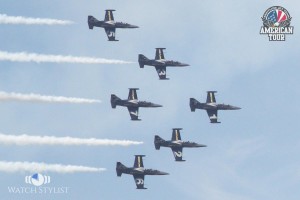 Breitling Jet Team Above Formation