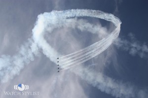 The Blue Angles Doing a Loop